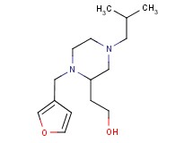 2-[1-(3-furylmethyl)-4-isobutyl-2-piperazinyl]ethanol
