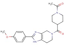 5-[(1-acetylpiperidin-4-yl)carbonyl]-2-(4-methoxyphenyl)-4,5,6,7-tetrahydro-1H-imidazo[4,5-c]pyridine