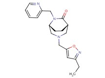 (1S*,5R*)-3-[(3-ethyl-5-isoxazolyl)methyl]-6-(2-pyridinylmethyl)-3,6-diazabicyclo[3.2.2]nonan-7-one