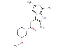 3-[2-(3-methoxy-1-piperidinyl)-2-oxoethyl]-2,5,7-trimethyl-1H-indole