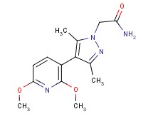2-[4-(2,6-dimethoxypyridin-3-yl)-3,5-dimethyl-1H-pyrazol-1-yl]acetamide