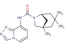 (1S*,5R*)-1,3,3-trimethyl-N-[1,2,4]triazolo[4,3-a]pyridin-8-yl-6-azabicyclo[3.2.1]octane-6-carboxamide
