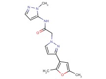 2-[3-(2,5-dimethyl-3-furyl)-1H-pyrazol-1-yl]-N-(1-methyl-1H-pyrazol-5-yl)acetamide