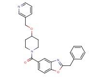 2-benzyl-5-{[4-(3-pyridinylmethoxy)-1-piperidinyl]carbonyl}-1,3-benzoxazole