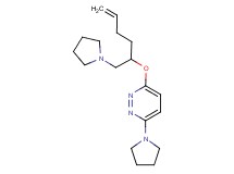 3-pyrrolidin-1-yl-6-{[1-(pyrrolidin-1-ylmethyl)pent-4-en-1-yl]oxy}pyridazine