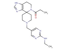 N-ethyl-5-[(5-propionyl-1,5,6,7-tetrahydro-1'H-spiro[imidazo[4,5-c]pyridine-4,4'-piperidin]-1'-yl)methyl]pyrimidin-2-amine