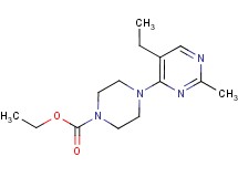 ethyl 4-(5-ethyl-2-methylpyrimidin-4-yl)piperazine-1-carboxylate