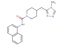 4-[(4-methyl-4H-1,2,4-triazol-3-yl)methyl]-N-1-naphthylpiperidine-1-carboxamide