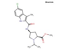 methyl (4S)-4-{[(5-chloro-3-methyl-1H-indol-2-yl)carbonyl]amino}-1-isopropyl-L-prolinate