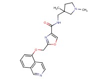 N-[(1,3-dimethylpyrrolidin-3-yl)methyl]-2-[(isoquinolin-5-yloxy)methyl]-1,3-oxazole-4-carboxamide