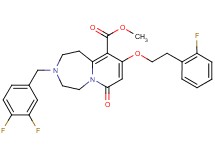 methyl 3-(3,4-difluorobenzyl)-9-[2-(2-fluorophenyl)ethoxy]-7-oxo-1,2,3,4,5,7-hexahydropyrido[1,2-d][1,4]diazepine-10-carboxylate