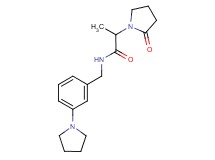 2-(2-oxopyrrolidin-1-yl)-N-(3-pyrrolidin-1-ylbenzyl)propanamide