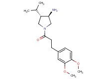 (3R*,4S*)-1-[3-(3,4-dimethoxyphenyl)propanoyl]-4-isopropyl-3-pyrrolidinamine