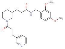 N-(2,4-dimethoxybenzyl)-3-{1-[3-(3-pyridinyl)propanoyl]-3-piperidinyl}propanamide