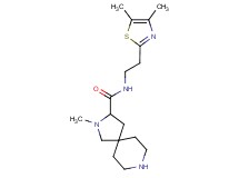 N-[2-(4,5-dimethyl-1,3-thiazol-2-yl)ethyl]-2-methyl-2,8-diazaspiro[4.5]decane-3-carboxamide dihydrochloride