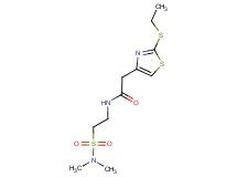 N-{2-[(dimethylamino)sulfonyl]ethyl}-2-[2-(ethylthio)-1,3-thiazol-4-yl]acetamide