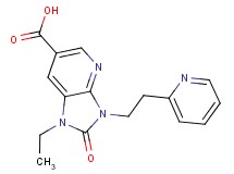 1-ethyl-2-oxo-3-(2-pyridin-2-ylethyl)-2,3-dihydro-1H-imidazo[4,5-b]pyridine-6-carboxylic acid