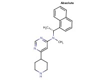 N-methyl-N-[(1R)-1-(1-naphthyl)ethyl]-6-piperidin-4-ylpyrimidin-4-amine