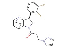 (3S*,3aR*,7aR*)-3-(2,3-difluorophenyl)-1-[3-(1H-pyrazol-1-yl)propanoyl]octahydro-4,7-ethanopyrrolo[3,2-b]pyridine