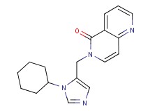 6-[(1-cyclohexyl-1H-imidazol-5-yl)methyl]-1,6-naphthyridin-5(6H)-one