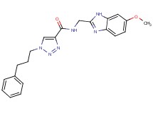 N-[(6-methoxy-1H-benzimidazol-2-yl)methyl]-1-(3-phenylpropyl)-1H-1,2,3-triazole-4-carboxamide