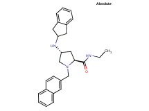 (4R)-4-(2,3-dihydro-1H-inden-2-ylamino)-N-ethyl-1-(2-naphthylmethyl)-L-prolinamide