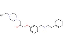 1-[3-({[2-(1-cyclohexen-1-yl)ethyl]amino}methyl)phenoxy]-3-(4-ethyl-1-piperazinyl)-2-propanol