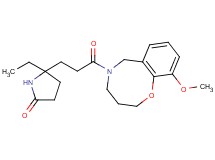 5-ethyl-5-[3-(10-methoxy-3,4-dihydro-2H-1,5-benzoxazocin-5(6H)-yl)-3-oxopropyl]-2-pyrrolidinone
