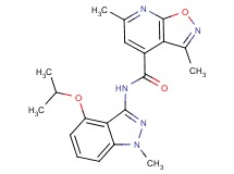 N-(4-isopropoxy-1-methyl-1H-indazol-3-yl)-3,6-dimethylisoxazolo[5,4-b]pyridine-4-carboxamide