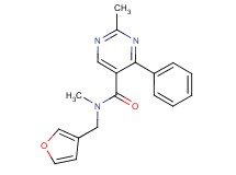 N-(3-furylmethyl)-N,2-dimethyl-4-phenylpyrimidine-5-carboxamide