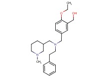 (2-ethoxy-5-{[[(1-methyl-3-piperidinyl)methyl](2-phenylethyl)amino]methyl}phenyl)methanol
