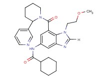 N-(1-(2-methoxyethyl)-7-{[2-(3-pyridinyl)-1-piperidinyl]carbonyl}-1H-benzimidazol-5-yl)cyclohexanecarboxamide