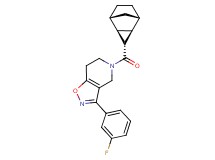 3-(3-fluorophenyl)-5-[(1R*,2S*,4R*,5S*)-tricyclo[3.2.1.0~2,4~]oct-3-ylcarbonyl]-4,5,6,7-tetrahydroisoxazolo[4,5-c]pyridine