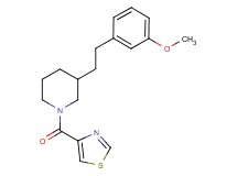 3-[2-(3-methoxyphenyl)ethyl]-1-(1,3-thiazol-4-ylcarbonyl)piperidine