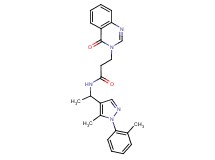 N-{1-[5-methyl-1-(2-methylphenyl)-1H-pyrazol-4-yl]ethyl}-3-(4-oxo-3(4H)-quinazolinyl)propanamide