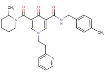 N-(4-methylbenzyl)-5-[(2-methyl-1-piperidinyl)carbonyl]-4-oxo-1-[2-(2-pyridinyl)ethyl]-1,4-dihydro-3-pyridinecarboxamide