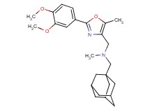 (1-adamantylmethyl){[2-(3,4-dimethoxyphenyl)-5-methyl-1,3-oxazol-4-yl]methyl}methylamine