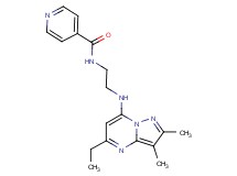 N-{2-[(5-ethyl-2,3-dimethylpyrazolo[1,5-a]pyrimidin-7-yl)amino]ethyl}isonicotinamide