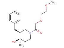 (3S*,4R*)-3-benzyl-1-[(2-methoxyethoxy)acetyl]-4-methylpiperidin-4-ol