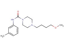 4-(4-methoxybutyl)-N-(3-methylphenyl)piperazine-1-carboxamide