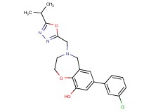 7-(3-chlorophenyl)-4-[(5-isopropyl-1,3,4-oxadiazol-2-yl)methyl]-2,3,4,5-tetrahydro-1,4-benzoxazepin-9-ol