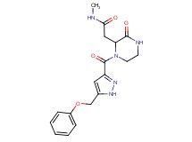 N-methyl-2-(3-oxo-1-{[5-(phenoxymethyl)-1H-pyrazol-3-yl]carbonyl}piperazin-2-yl)acetamide