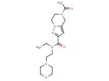 5-acetyl-N-ethyl-N-(2-morpholin-4-ylethyl)-4,5,6,7-tetrahydropyrazolo[1,5-a]pyrazine-2-carboxamide