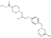 methyl 1-[3-(4-{[ethyl(2-methyl-2-propen-1-yl)amino]methyl}phenoxy)-2-hydroxypropyl]-4-piperidinecarboxylate