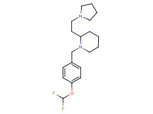 1-[4-(difluoromethoxy)benzyl]-2-[2-(1-pyrrolidinyl)ethyl]piperidine