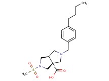 (3aR*,6aR*)-2-(4-butylbenzyl)-5-(methylsulfonyl)hexahydropyrrolo[3,4-c]pyrrole-3a(1H)-carboxylic acid
