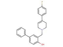 3-{[4-(4-fluorophenyl)-3,6-dihydro-1(2H)-pyridinyl]methyl}-4-biphenylol