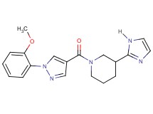 3-(1H-imidazol-2-yl)-1-{[1-(2-methoxyphenyl)-1H-pyrazol-4-yl]carbonyl}piperidine
