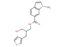N-[3-hydroxy-2-(3-thienylmethyl)propyl]-1-methyl-1H-indole-6-carboxamide