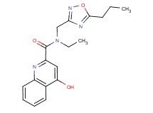 N-ethyl-4-hydroxy-N-[(5-propyl-1,2,4-oxadiazol-3-yl)methyl]-2-quinolinecarboxamide